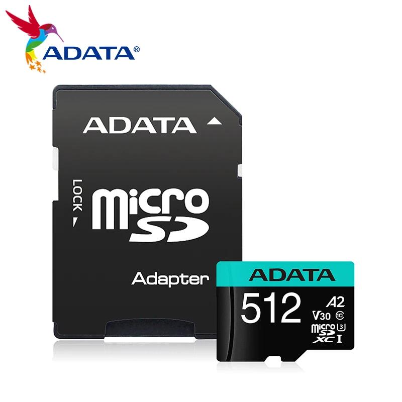 Adata Premier Pro ũ SDXC ī,  , ޸ ī U3 V30 A2, ִ 100 MB/s ӵ, 64GB, 128GB, 256GB, 512GB